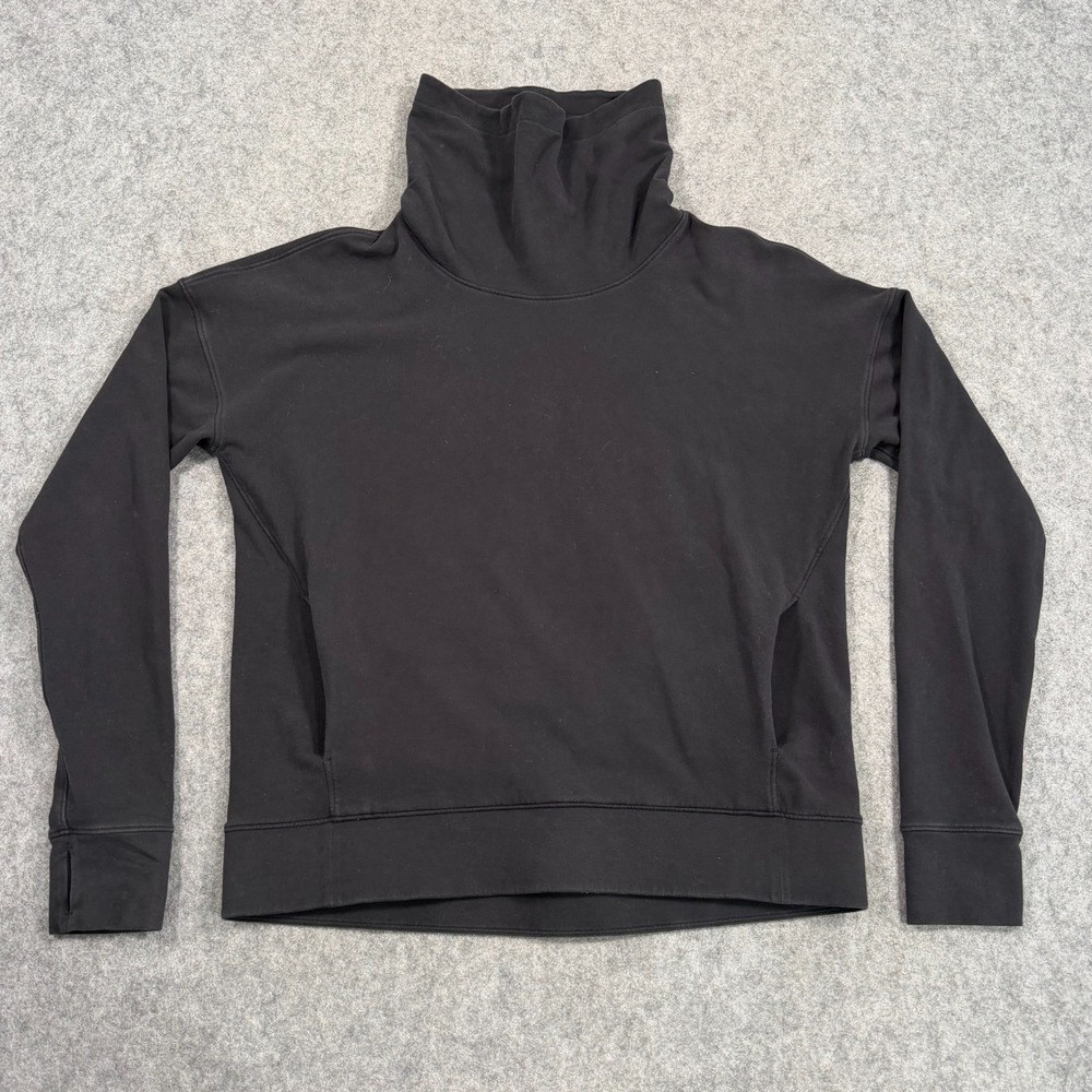 Lululemon Athletica Black Go Forward Pullover‎ Sweatshirt Women's Size 8